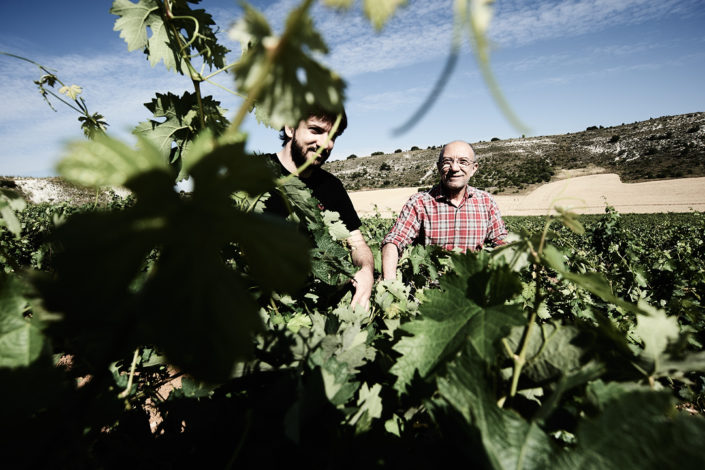 Javier Zaccagnini Michael Zaccagnini in den Rebbergen der Bodegas y Viñedos Aalto