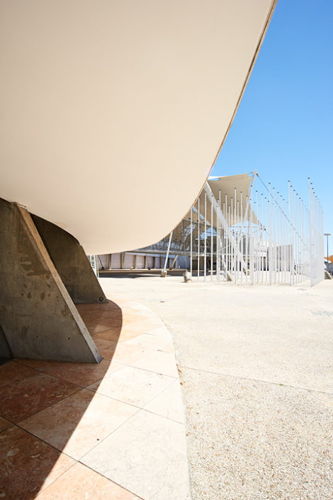 Gebäude von der Weltausstellung in Lissabon